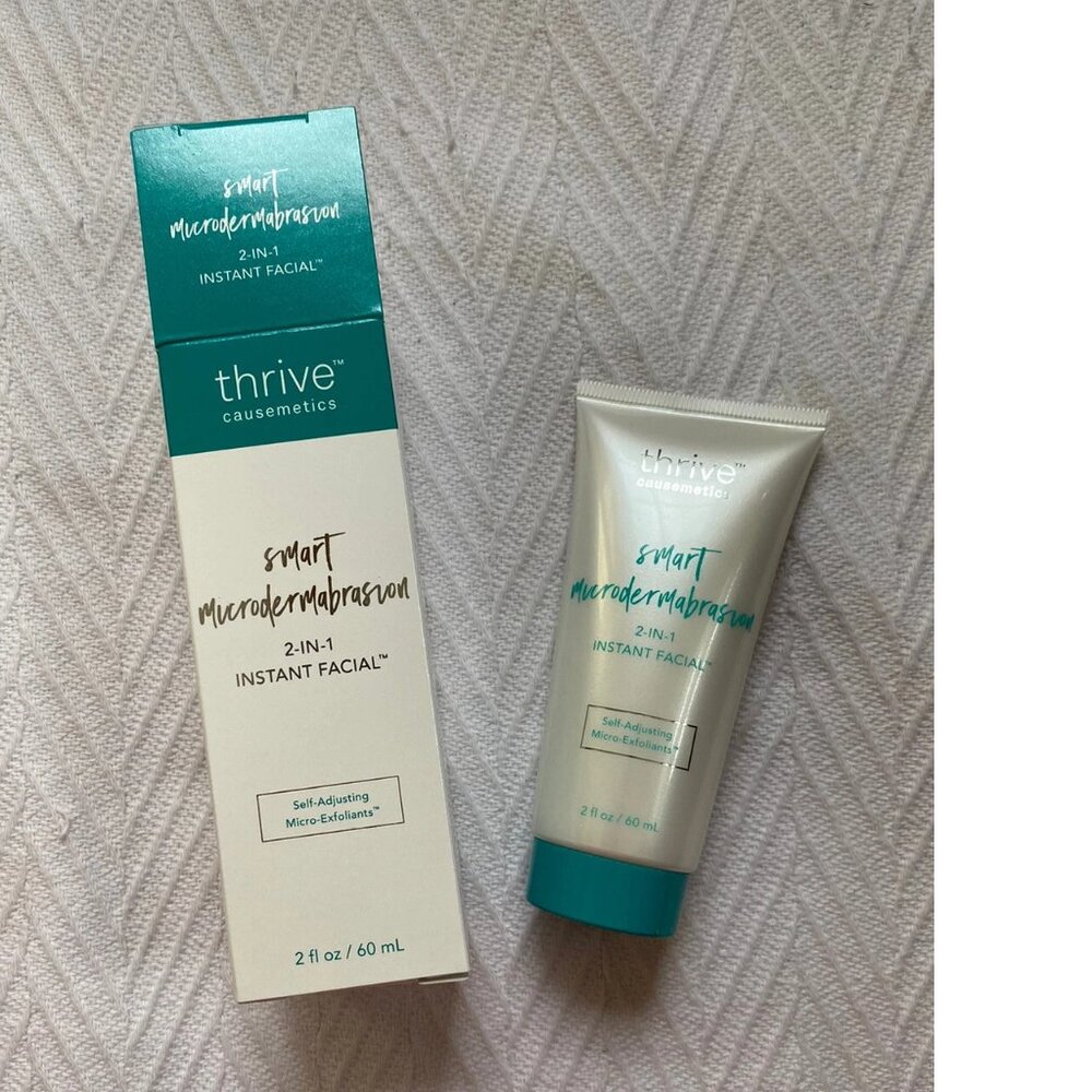 THRIVE CAUSEMETICS Smart Microdermabrasion 2-in-1 Instant Facial 2 oz NEW in Box